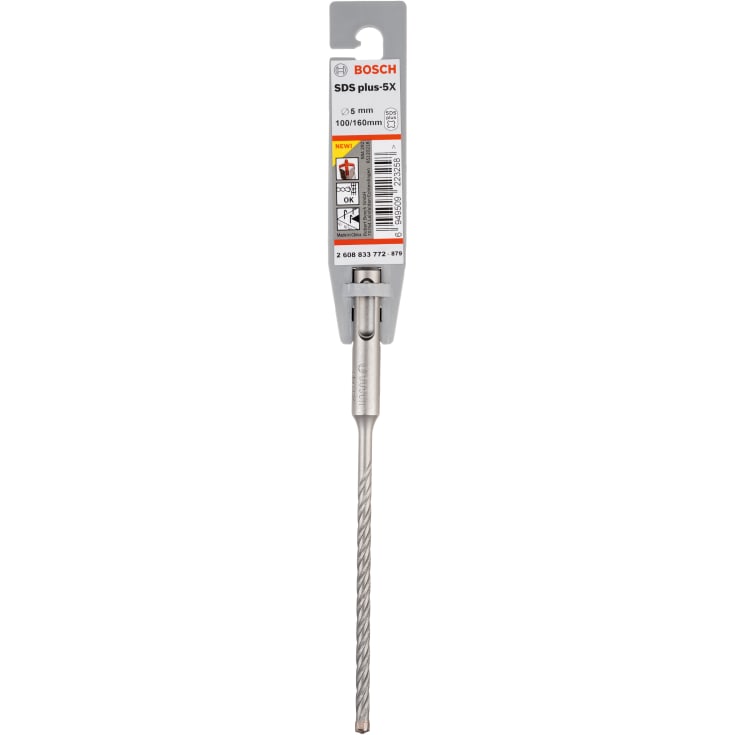 10 stk Bosch 4-blads hammerbor SDS-plus-5X, 5x100/160 mm
