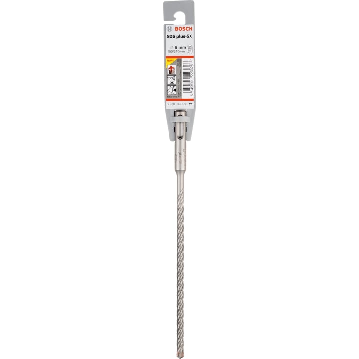 10 stk Bosch 4-blads hammerbor SDS-plus-5X, 6x150/210 mm