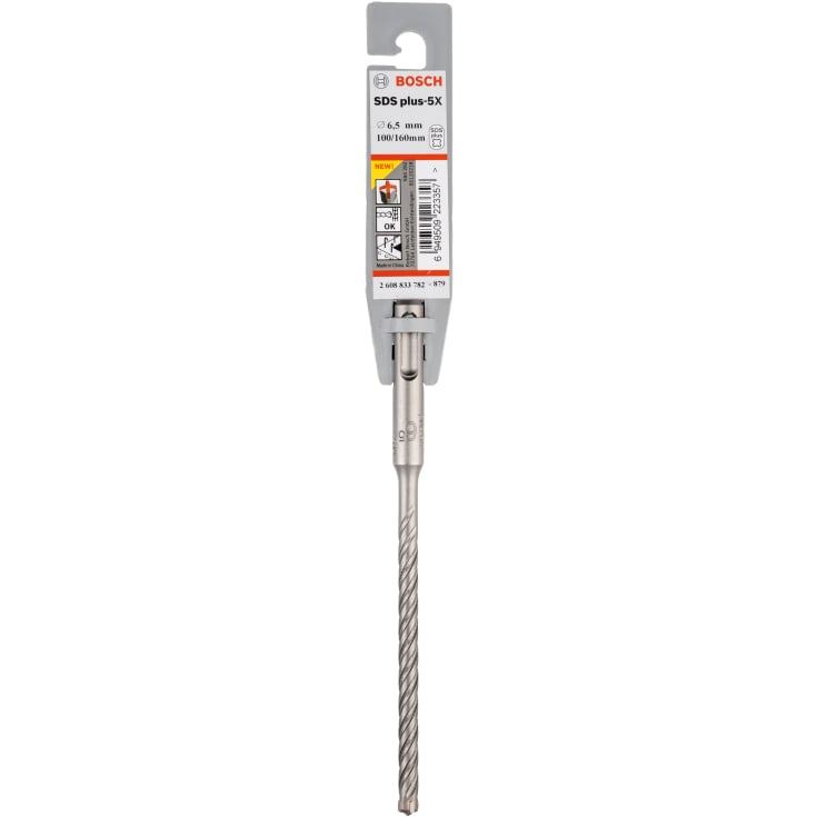 10 stk Bosch 4-blads hammerbor SDS-plus-5X, 6,5x100/160 mm
