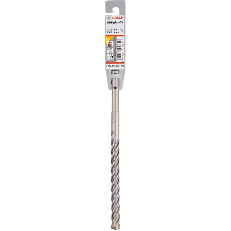 10 stk Bosch 4-blads hammerbor SDS-plus-5X, 12x150/210 mm