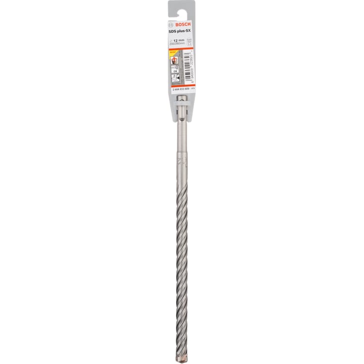10 stk Bosch 4-blads hammerbor SDS-plus-5X, 12x200/260 mm