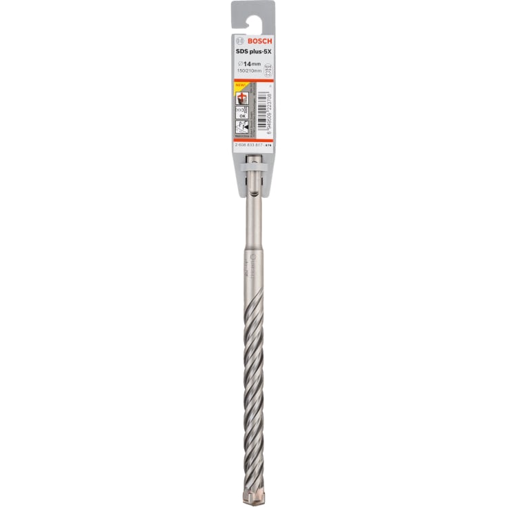 10 stk Bosch 4-blads hammerbor SDS-plus-5X, 14x150/210 mm