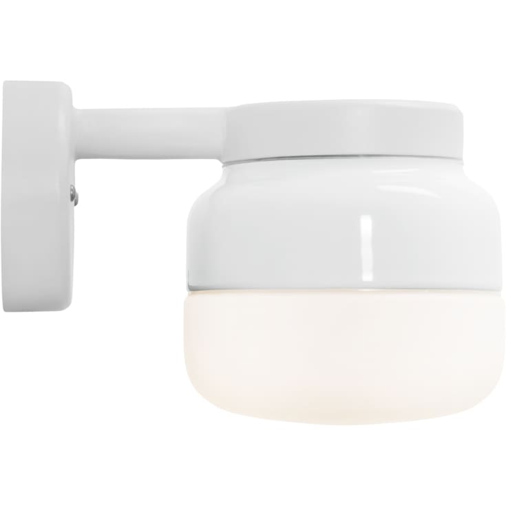 Ifö Electric Ohm væglampe, hvid/opal