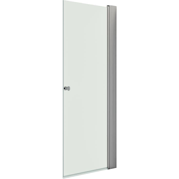 Dansani Match duschdörr, modell A+Tower rack, 87 cm, klart glas, satin