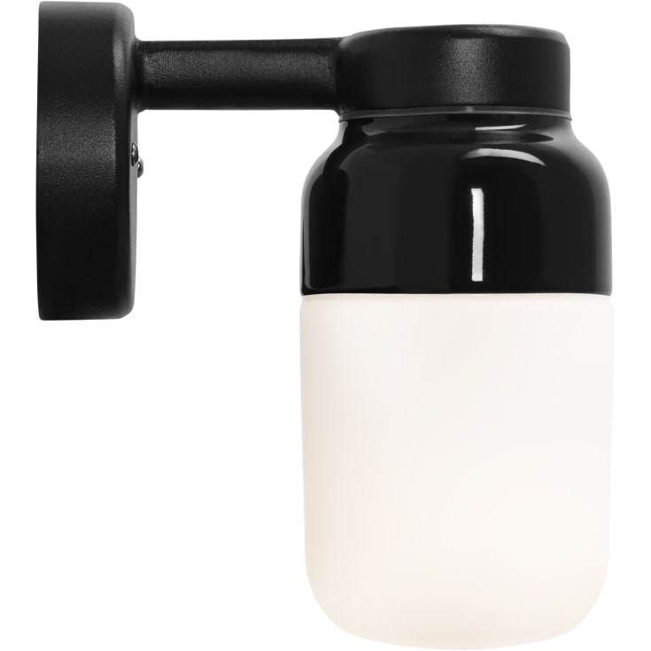 Ifö Electric Ohm væglampe, sort/opal