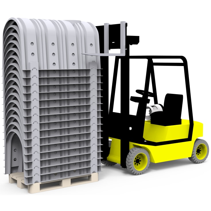 WaterCare 1350 x 820 x 760 mm faskinetunnel, 600 l