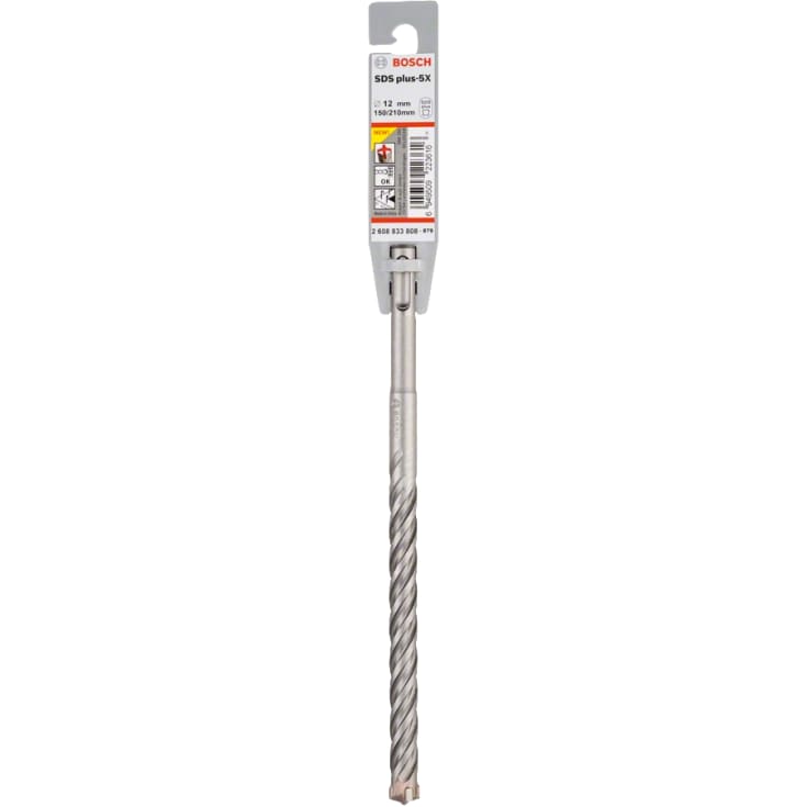 5 stk Bosch 4-blads hammerbor SDS-plus-5X, 20x150/200 mm