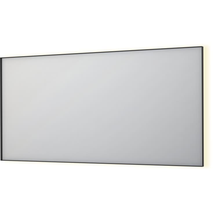 Sanibell Ink SP32 speil med lys, 160x80 cm, matt sort