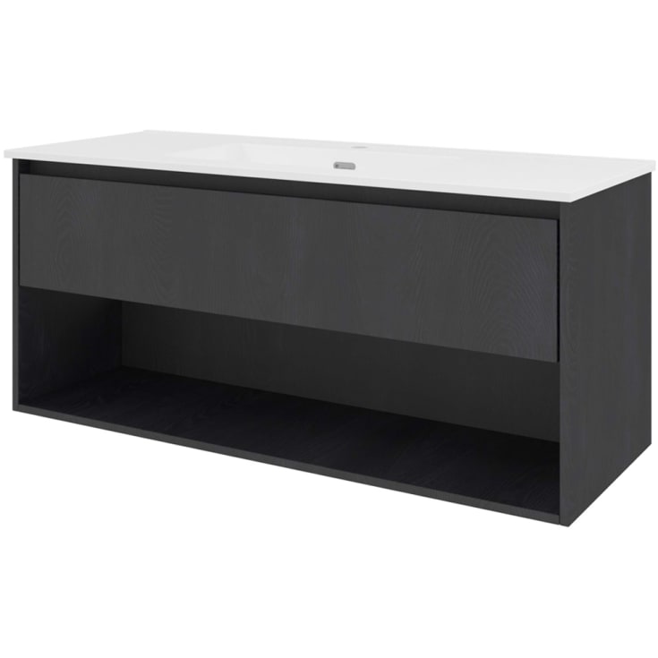 Sanibell Proline møbelpakke, 121x46 cm, sort eik