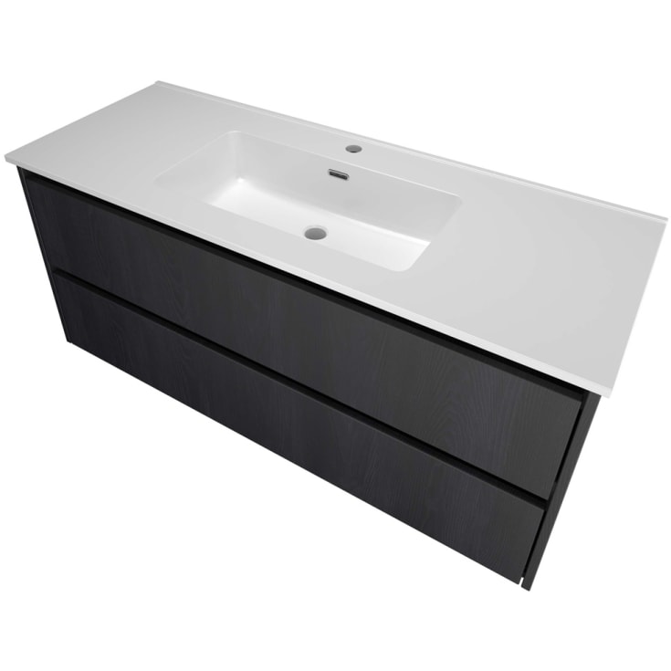 Sanibell Proline møbelpakke, 121x46 cm, sort eik