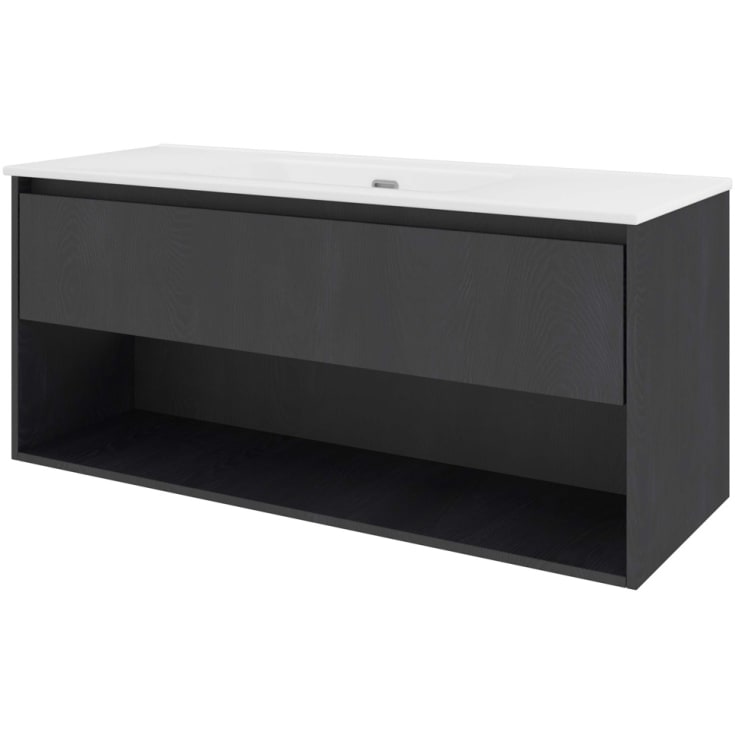 Sanibell Proline møbelpakke, 121x46 cm, sort eik