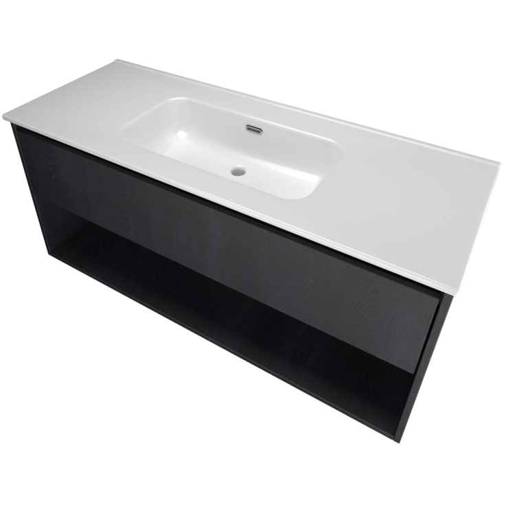 Sanibell Proline møbelpakke, 121x46 cm, sort eik