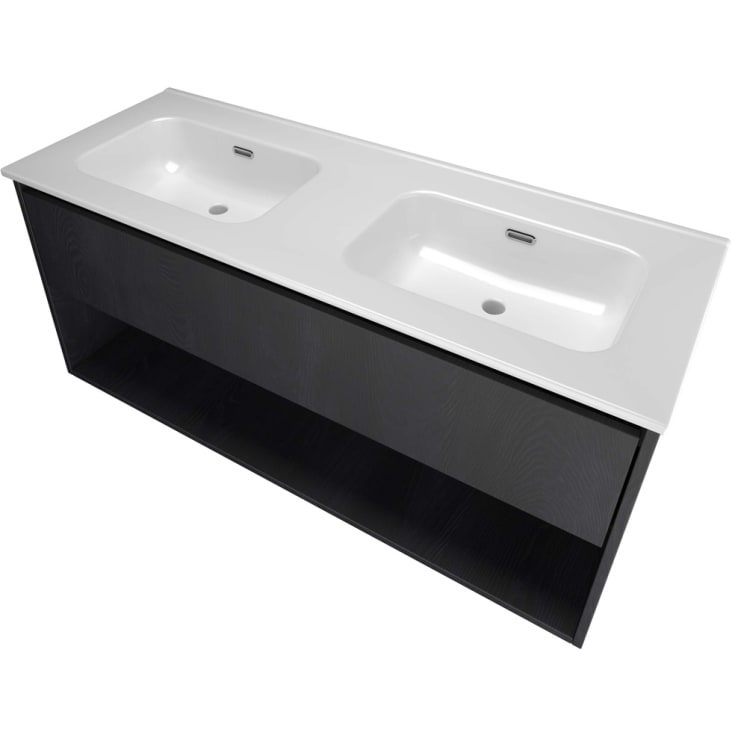 Sanibell Proline møbelpakke, 121x46 cm, sort eik