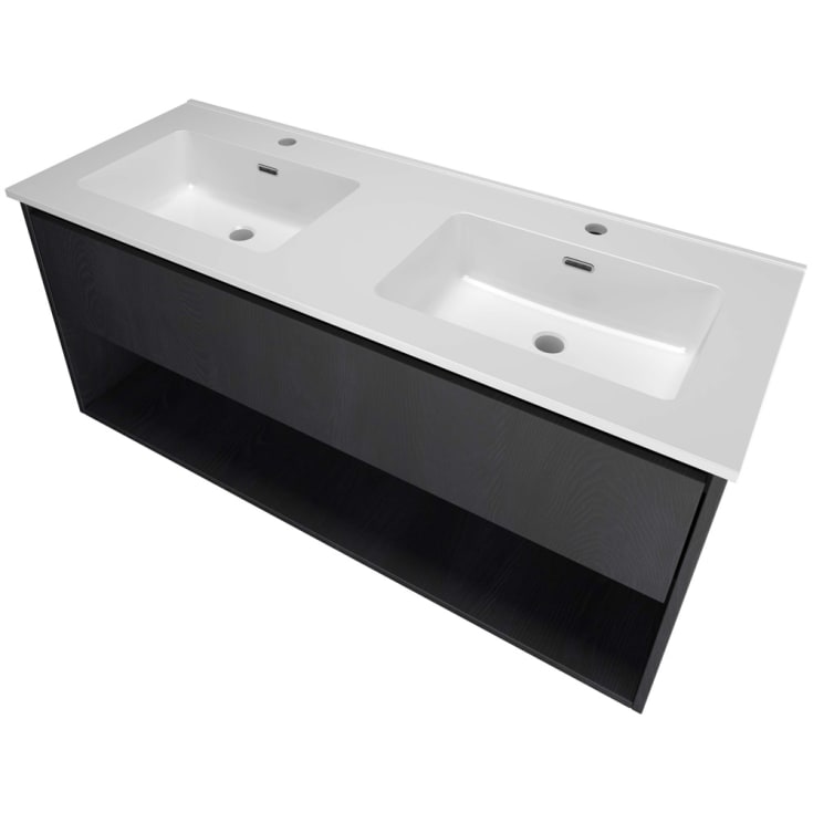 Sanibell Proline møbelpakke, 121x46 cm, sort eik