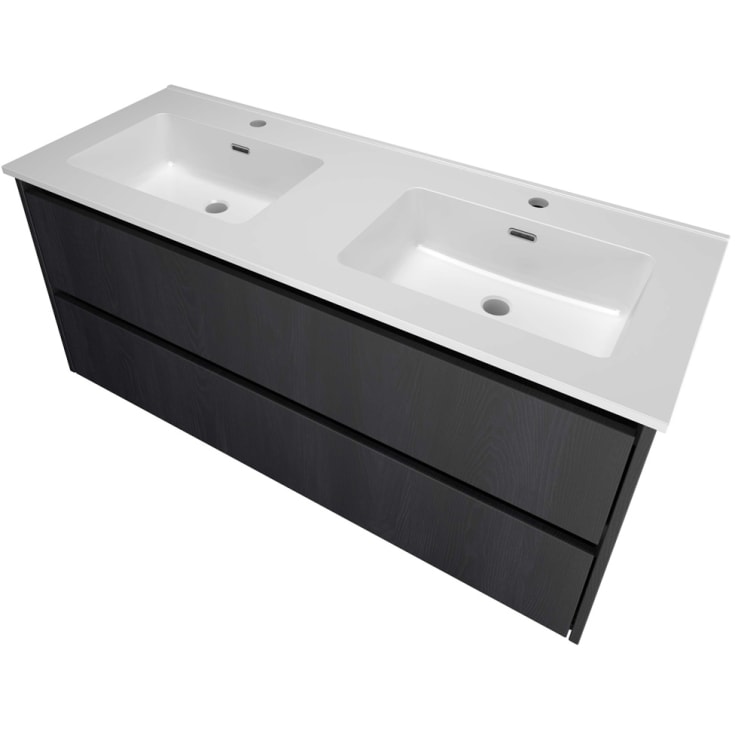 Sanibell Proline møbelpakke, 121x46 cm, sort eik