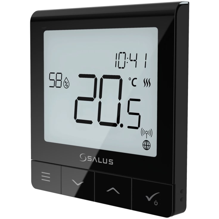 Salus SQ610BRF trådlös rumstermostat, svart