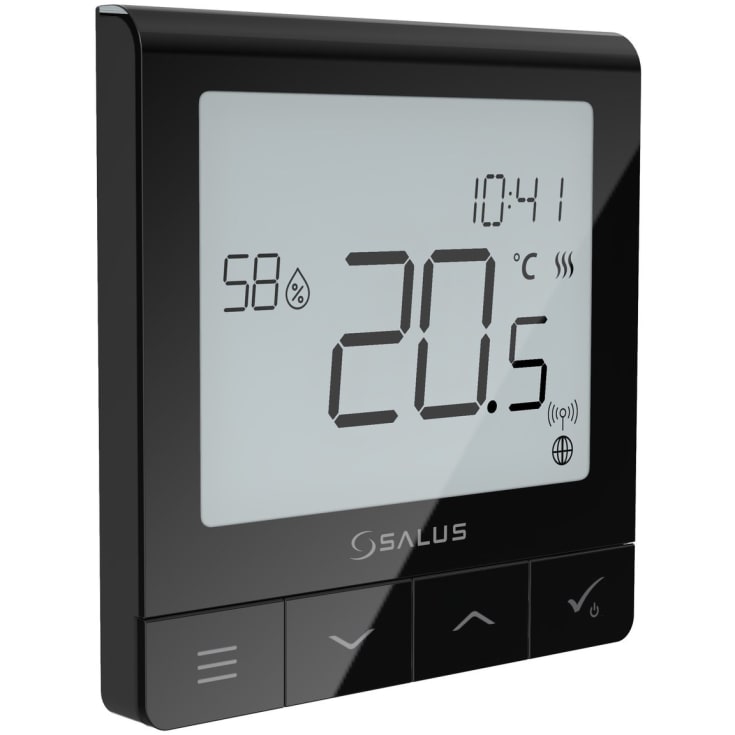 Salus SQ610BRF trådlös rumstermostat, svart