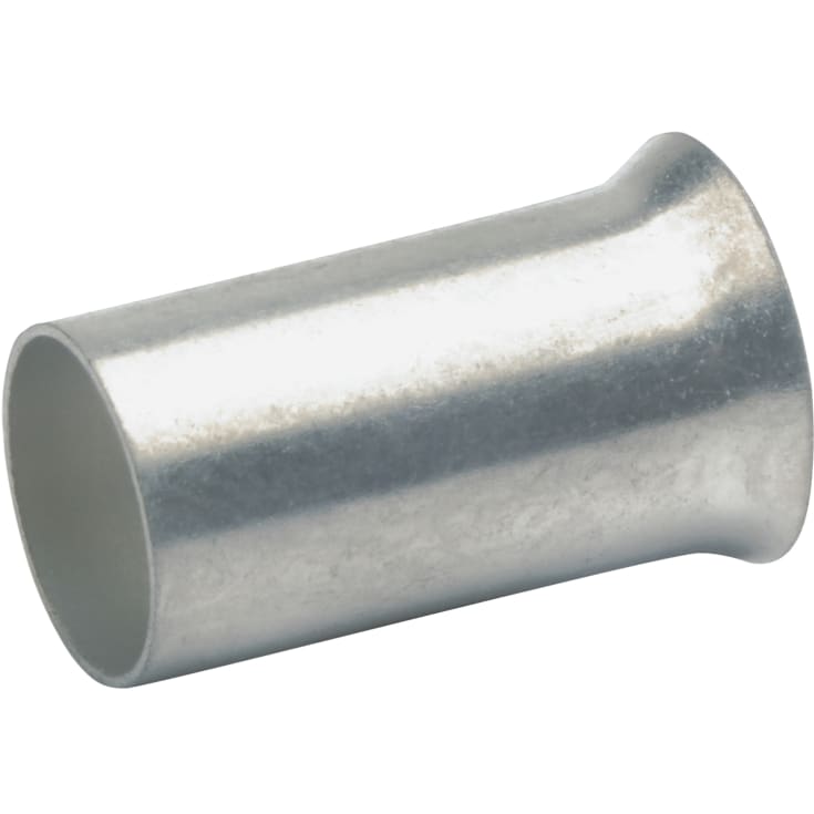 100 stk Terminalrør uisolert, 6 mm², L: 20 mm, tinnet