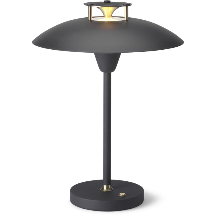 Halo Design Stepp 1-2-3 uppladdningsbar bordslampe, svart