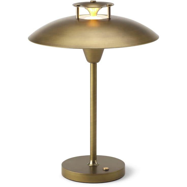 Halo Design Stepp 1-2-3 uppladdningsbar bordslampe, mässing