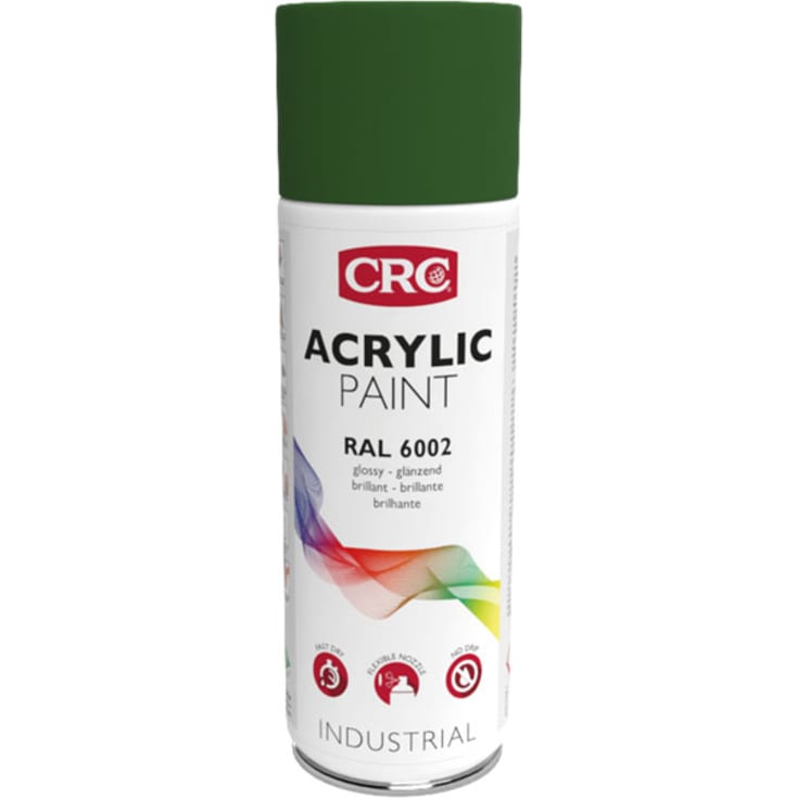 6 stk AKRYLSPRAYMALING, BLADGRØNN RAL 6002, AEROSOL 400 ML