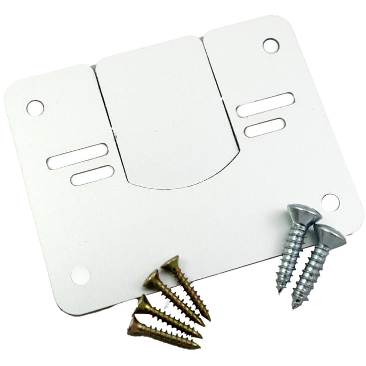 Reparationsbeslagsæt 70 x 55 x 1 mm til låger/skabe, m/skruer