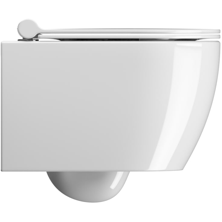 GSI Pura væghængt toilet, uden skyllekant, antibakteriel, hvid