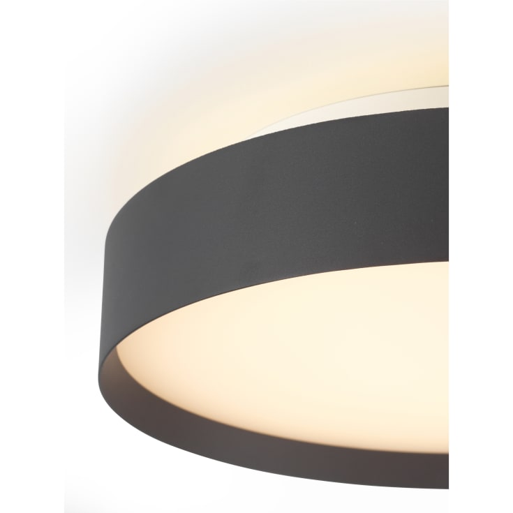 Halo Design Backlight Full plafond, svart, Ø50 cm