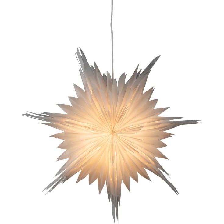 10 st Konstsmide adventsstjärna med ljus, 80 cm, vit