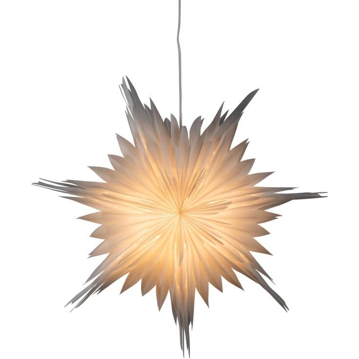 10 st Konstsmide adventsstjärna med ljus, 60 cm, vit