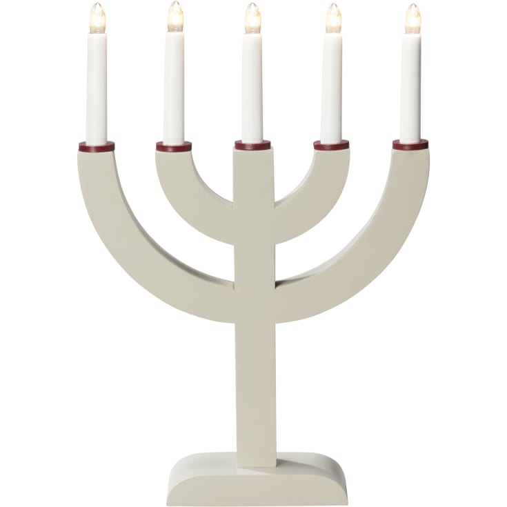 6 stk Konstsmide julelysestage, beige