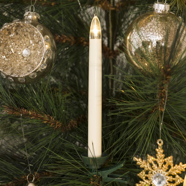 6 st Konstsmide julgransljus, 10 st, 16 cm, startpaket