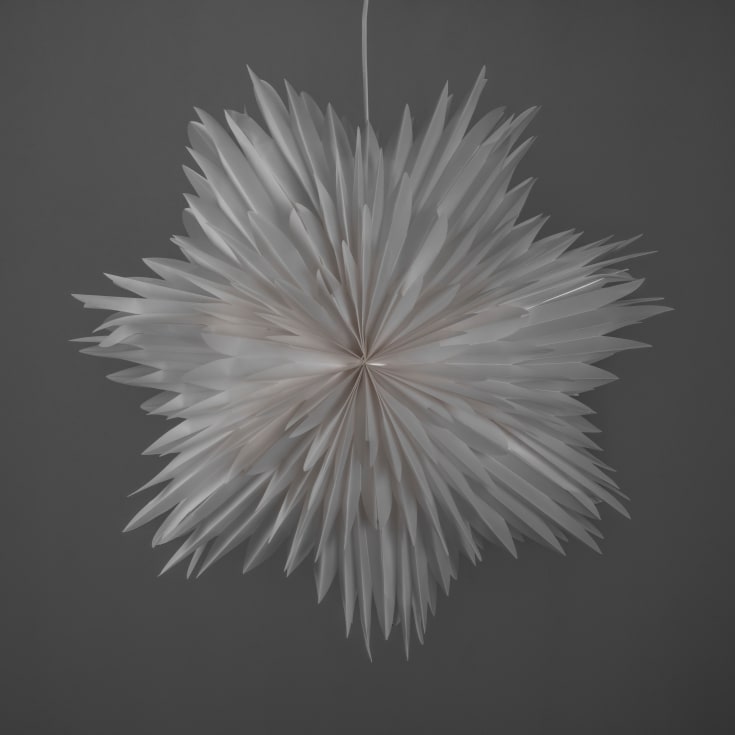 10 st Konstsmide adventsstjärna med ljus, 80 cm, vit