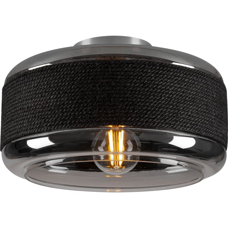 SLV Pantilo Rope vägg- och taklampa, silver, Ø27 cm