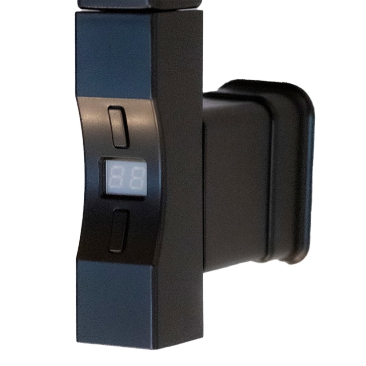 Kriss Nuvo 2 elpatron, 600W, termostat, timer, matt svart