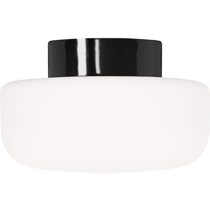 Ifö Electric Solenne loft-/væglampe, sort, Ø25 cm