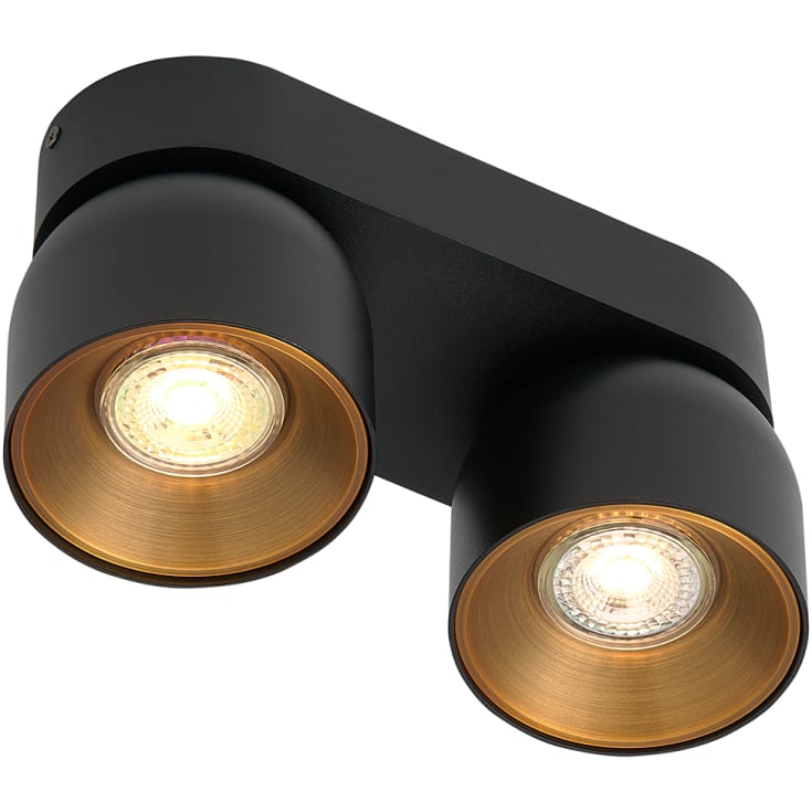 Nordlux Pitcher takspotlight, svart