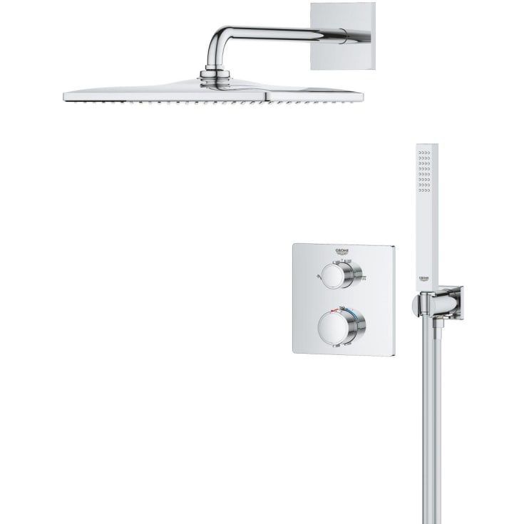 Grohe Precision Cube dusjsett, vannbesparende, krom