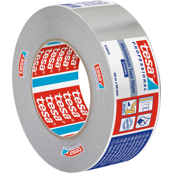 Tesa 63652 aluminiumtejp, 50 mm, 50 meter