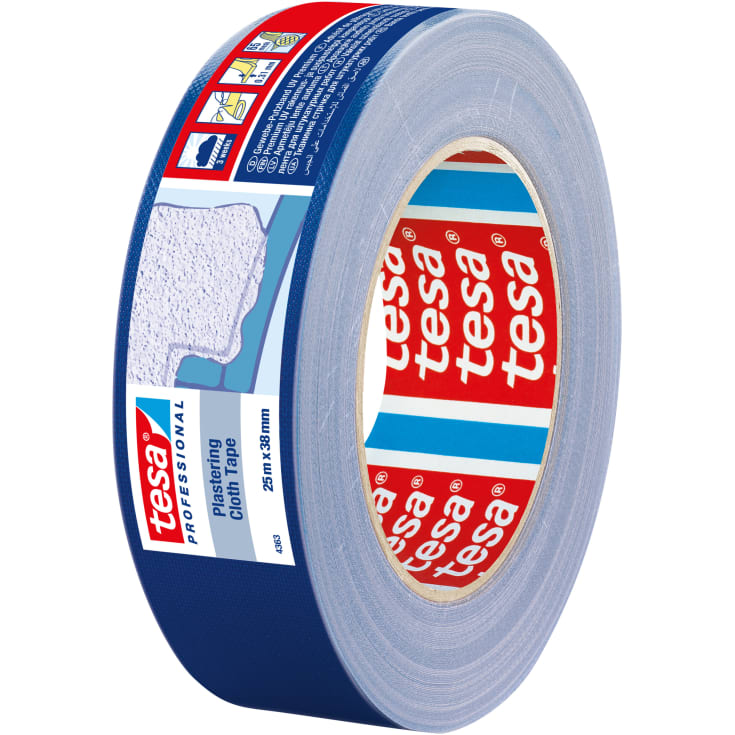 Tesa 4363 lærredstape, blå, 38 mm, 25 meter
