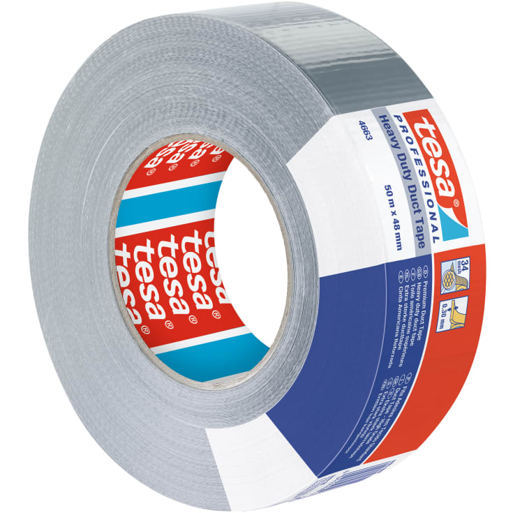 Tesa 4663 gaffatape, grå, 48 mm, 50 meter