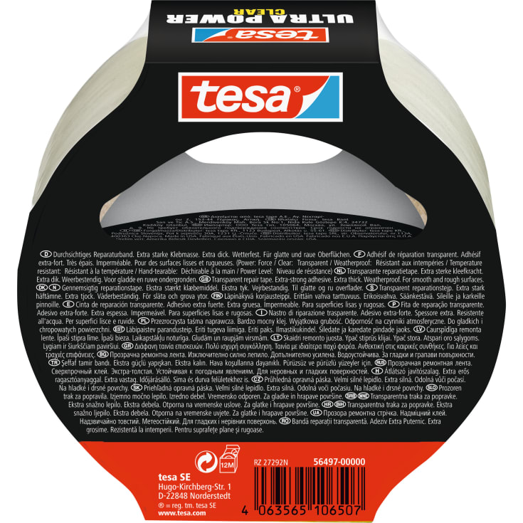 Tesa Ultra power reparasjonstape, 48 mm, 20 meter