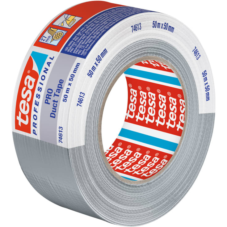Tesa Pro 74613 lærredstape, grå, 50 mm, 50 meter