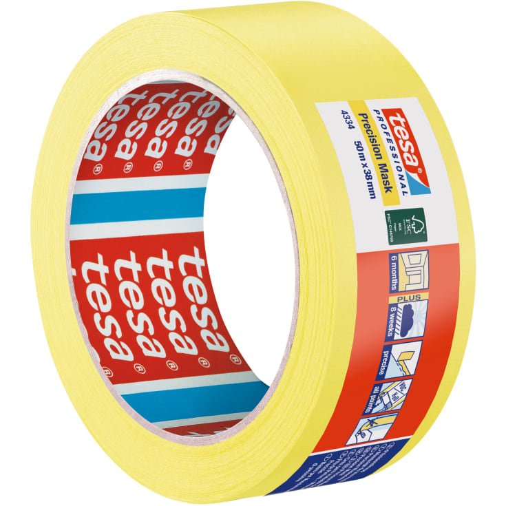 Tesa 4334 afdækningstape, 38 mm, 50 meter