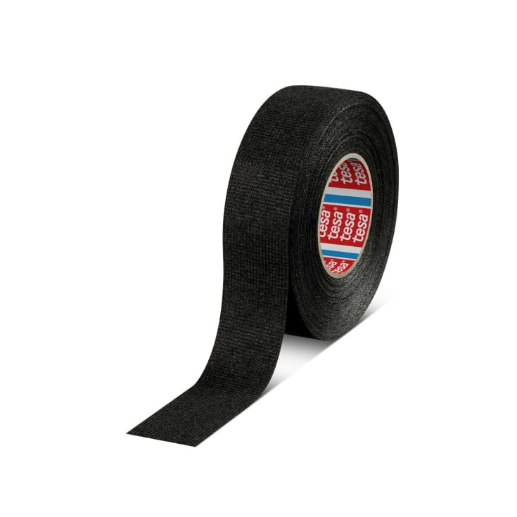 tesa kabeltape stof 19 mm x 15 m x 0,3 mm, sort
