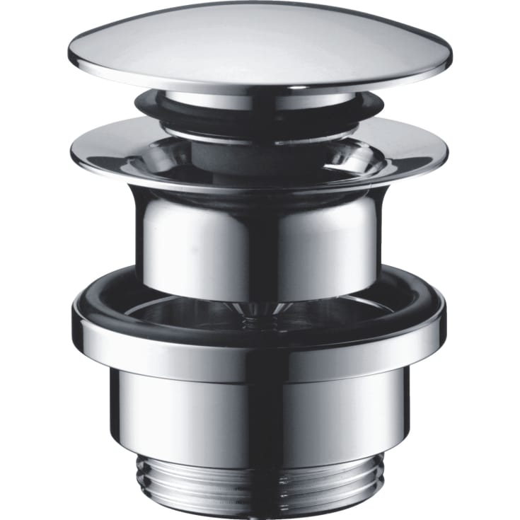 Hansgrohe bundventil, push-open, mat sort