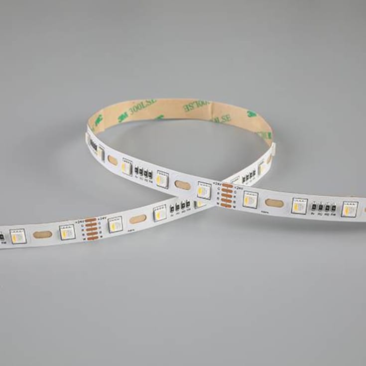 Ansell Z-Cell LED strip, farget + hvitt lys, 2700K, 5 meter