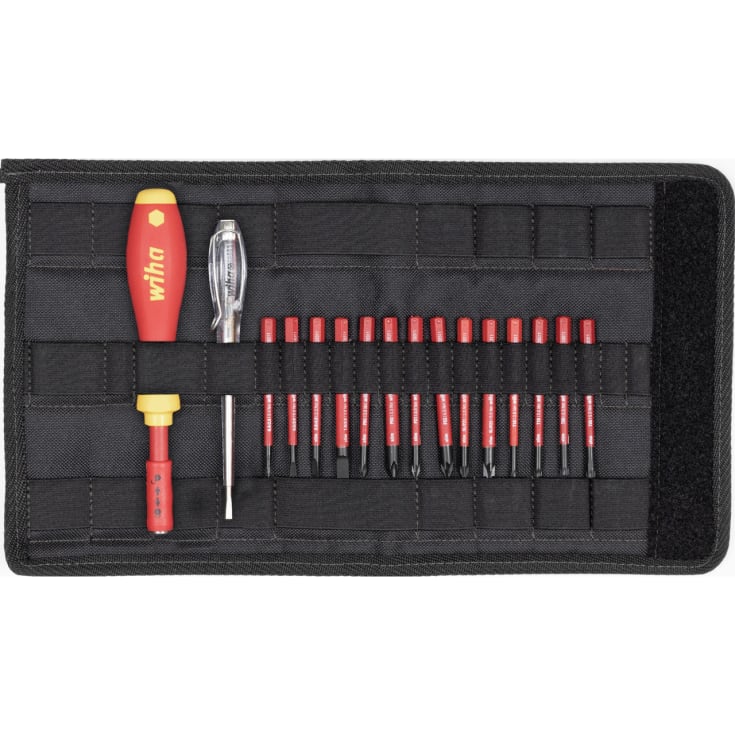 Wiha Slim Vario Bits skrujernsett - 1000 Volt - 16 deler
