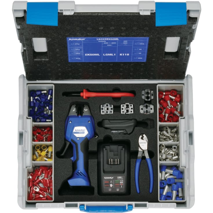 L-BOXX elektromek. pressetang EK50ML 0-50mm² inkl. ekstraudstyr