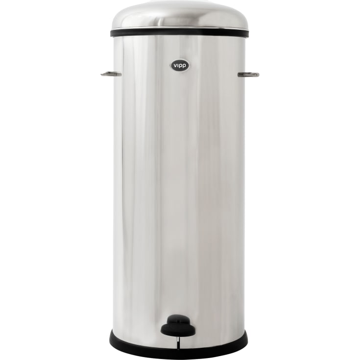 Vipp affaldsspand, 30 liter, pedal, rustfrit stål